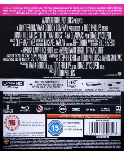 War Dogs (4K UHD + Blu-Ray) - 2