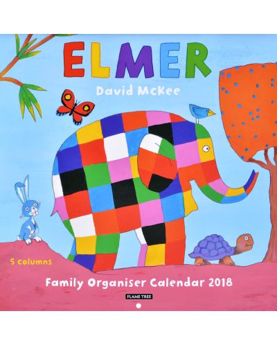 Wall Calendar 2018: Elmer Family Organiser - 1