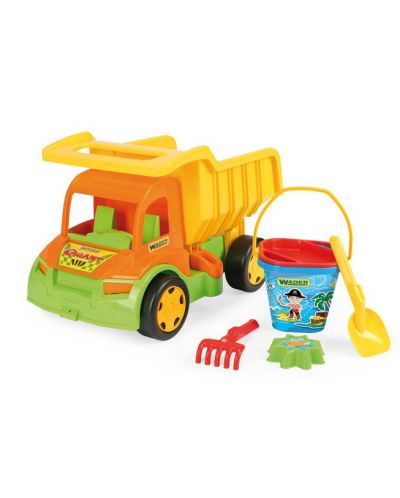 Детски камион с играчки за пясък - 1