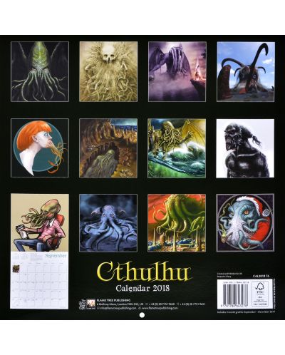 Wall Calendar 2018: Cthulhu - 2
