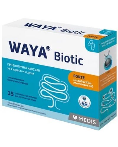 Waya Biotic Forte, 15 пробиотични капсули, Medis - 1