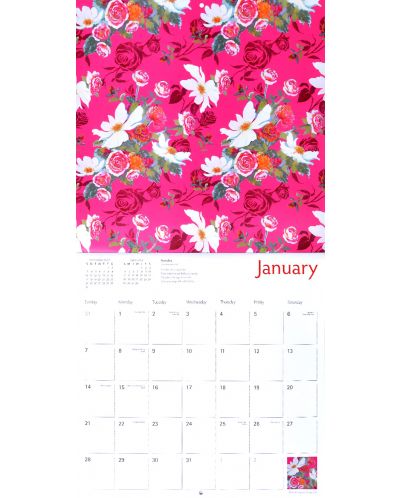 Wall Calendar 2018: Blooms by Nel Whatmore - 3