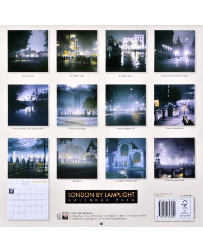 Wall Calendar 2018: London by Lamplight - 2