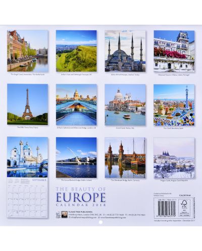Wall Calendar 2018: The Beauty of Europe - 2