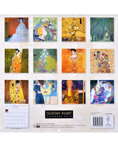 Wall Calendar 2018: Gustav Klimt - 4