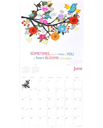 Wall Calendar 2018: Words of Love & Friendship - 4