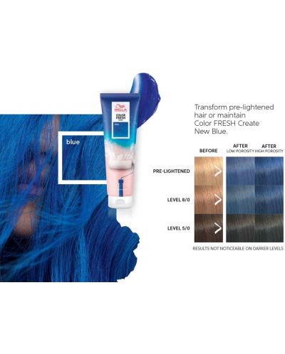 Wella Professionals Color Fresh Оцветяваща маска за коса Blue, 150 ml - 6
