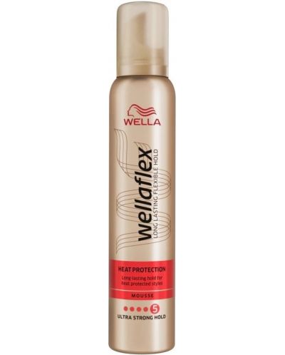 Wella Wellaflex Пяна за коса Heat Protection 5, 200 ml - 1