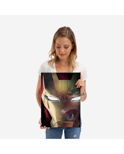 Метален постер Displate - Marvel: Civil War Divided We Fall - Iron Man - 2