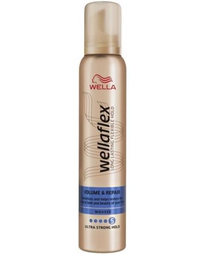 Wella Wellaflex Пяна за коса Volume & Repair, 200 ml - 1