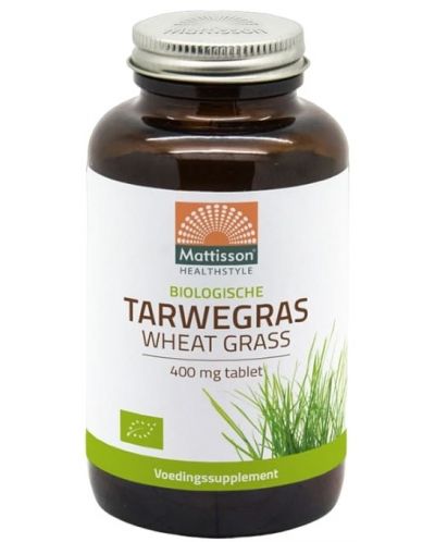 Wheat Grass, 400 mg, 350 таблетки, Mattisson Healthstyle - 1