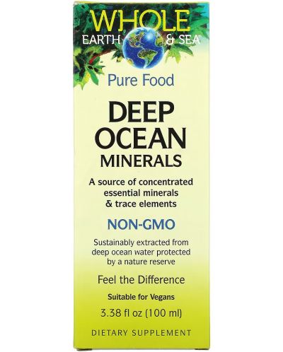 Whole Earth & Sea Deep Ocean Minerals, 100 ml, Natural Factors - 1