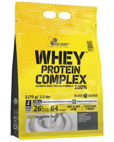 Whey Protein Complex 100%, бисквити и сметана, 2270 g, Olimp - 1