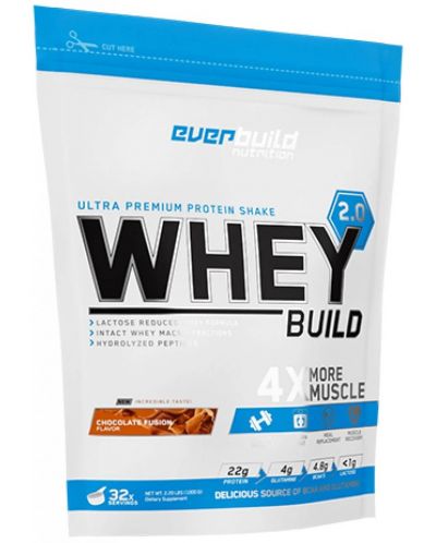 Whey Build 2.0, шоколад и кокос, 1000 g, Everbuild - 1