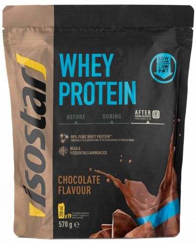 Whey Protein, chocolate, 570 g, Isostar - 1