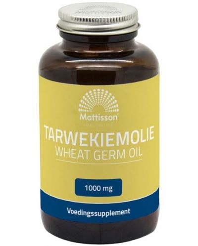 Wheat Germ Oil, 1000 mg, 90 капсули, Mattisson Healthstyle - 1