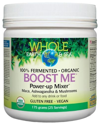 Whole Earth & Sea Boost Me Power-up Mixer, неовкусен, 175 g, Natural Factors - 1