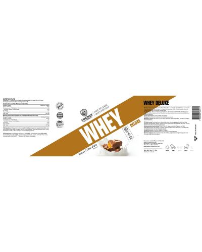 Whey Protein Deluxe, шоколадов рай, 900 g, Swedish Supplements - 2