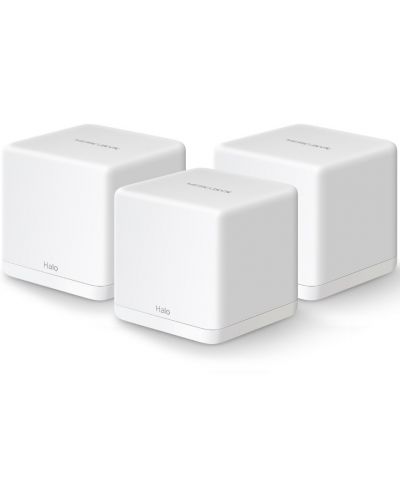 Wi-fi система Mercusys - Halo H30G, 1.3Gbps, 3 модула, бяла - 1