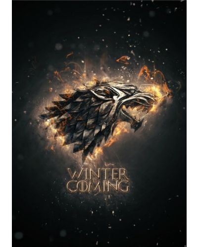 Метален постер Displate - Game of Thrones: Winter is coming - 1