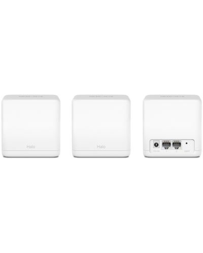 Wi-fi система Mercusys - Halo H30G, 1.3Gbps, 3 модула, бяла - 2