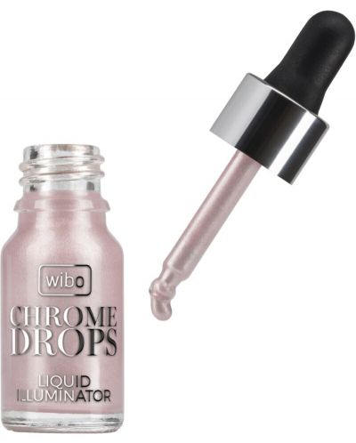 Wibo Течен хайлайтър за лице Chrome Drops, 01, 9 ml - 2