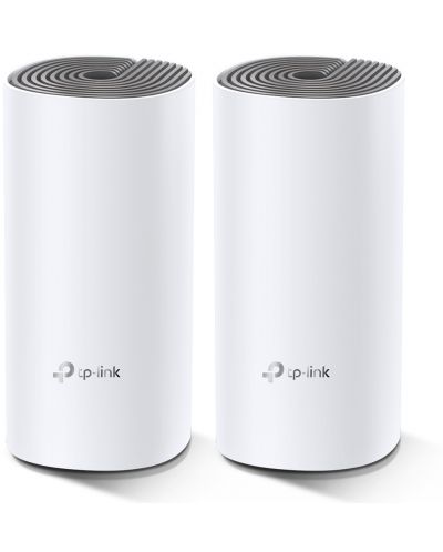 Wi-Fi система TP-Link - Deco E4, 2 модула, 1.2Gbps, бялa - 1