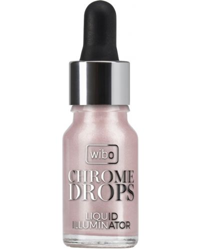 Wibo Течен хайлайтър за лице Chrome Drops, 01, 9 ml - 1