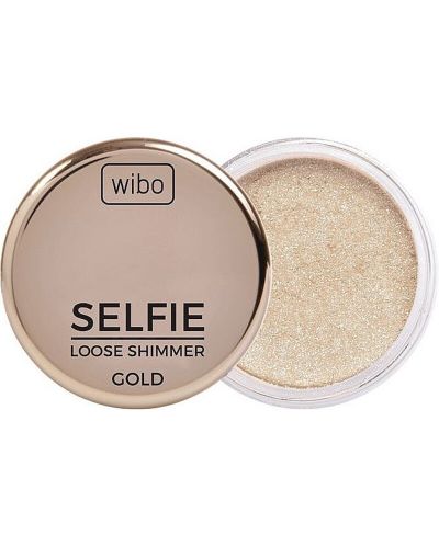 Wibo Прахообразен хайлайтър за лице Selfie Gold, 5 g - 1