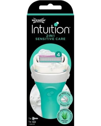 Wilkinson Sword Intuition Дамска система за бръснене Sensitive Care, с 4 остриета - 1