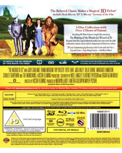 The Wizard of Oz: 75th Anniversary 3D (Blu-Ray) - 2