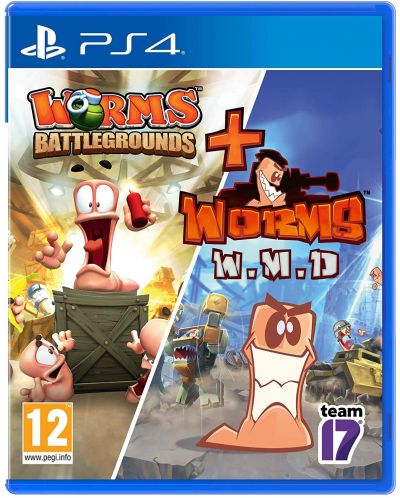 Worms Battlegrounds + Worms WMD - Double Pack (PS4) - 1
