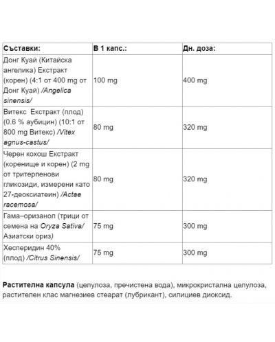 WomenSense MenoSense, 90 веге капсули, Natural Factors - 2