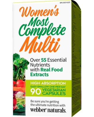 Women’s Most Complete Multi, 90 капсули, Webber Naturals - 1