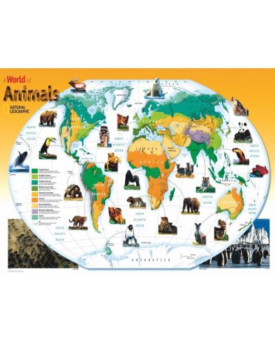 Пъзел New York Puzzle от 300 части - Светът на животните - 1