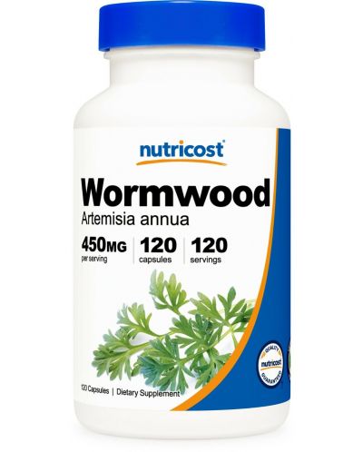 Wormwood, 450 mg, 120 капсули, Nutricost - 1