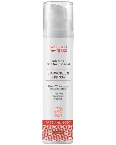 Wooden Spoon Слънцезащитен лосион за лице и тяло, SPF35+, 100 ml - 1