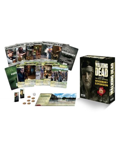 Разширение за настолна игра  The Walking Dead Board Game - The Best Defense - Woodbury Expansion - 2