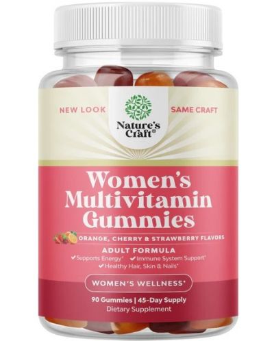 Women's Multivitamin Gummies, 90 желирани таблетки, Nature's Craft - 1