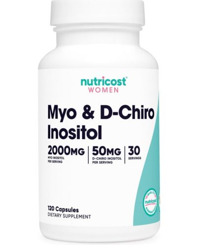 Women Myo & D-Chiro Inositol, 120 капсули, Nutricost - 1