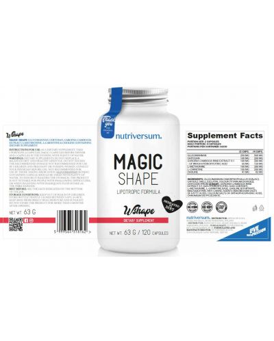 WShape Magic Shape, 120 капсули, Nutriversum - 2