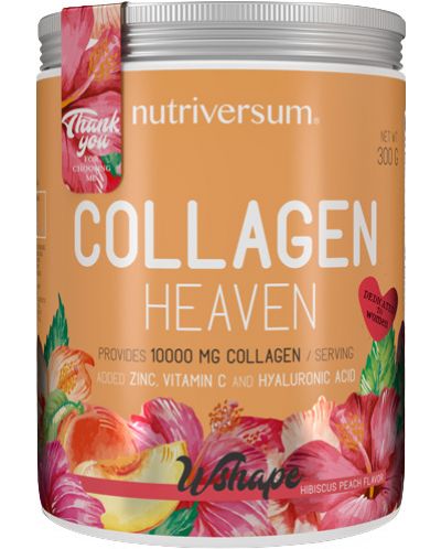 WShape Collagen Heaven, хибискус с праскова, 300 g, Nutriversum - 1