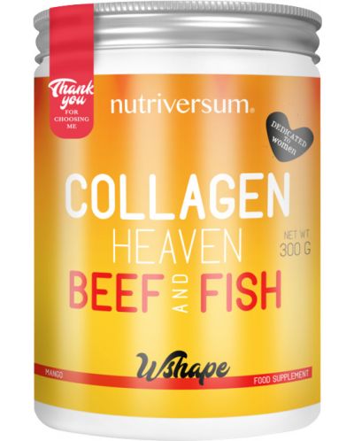 WShape Collagen Heaven Beef & Fish, манго, 300 g, Nutriversum - 1