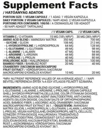 WShape Vegan Collagen Support, 100 капсули, Nutriversum - 2
