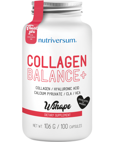 WShape Collagen Balance+, 100 капсули, Nutriversum - 1