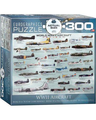 Пъзел Eurographics от 300 XL части - Самолети от Втората световна война - 1