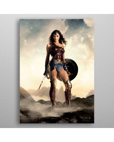 Метален постер Displate - DC Comics: Justice League Movie - Wonder Woman - 3