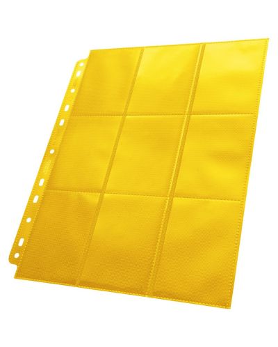 Ultimate Guard -18-Pocket Pages Side-Loading, жълти - 1