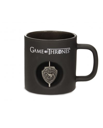 Чаша Game of Thrones - 3D Rotating Logo Targaryen (Black Crystal) - 1