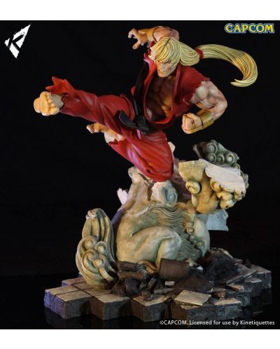 Фигура Street Fighter: Battle of the Brothers Diorama - Ken Masters, 45 cm